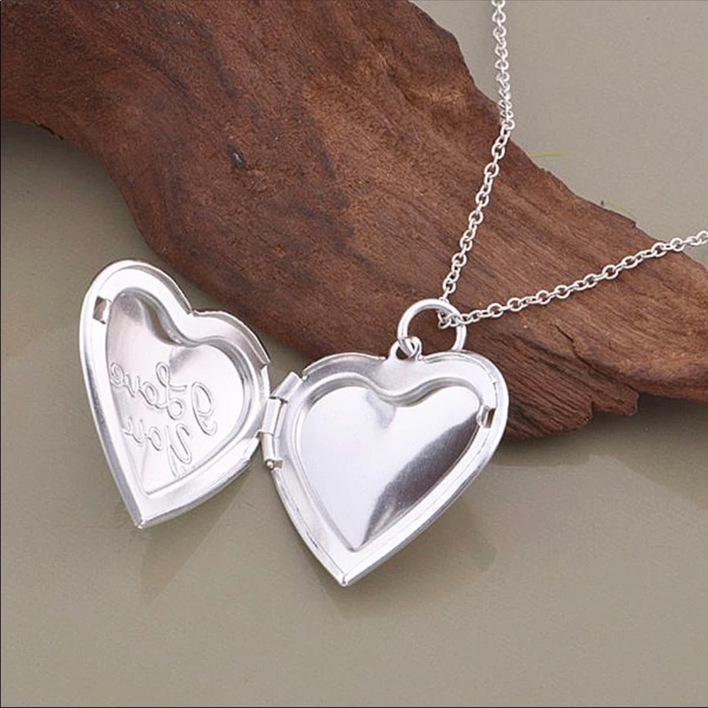 I love you Heart pendant locket necklace